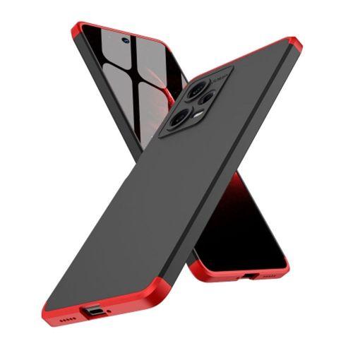 Xiaomi Redmi Note 12 Pro Kılıf 3 Parçalı 360 Tam Korumalı Rubber AYS Kapak - Mavi Siyah