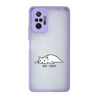 Xiaomi Redmi Note 10 Pro Max Uyumlu Not Today Desenli Kamera Korumalı Buzlu Şeffaf Lüx Telefon Kılıf