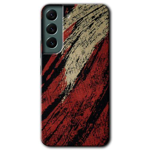 Samsung Galaxy S22 Plus Kılıf HD Desen Baskılı Arka Kapak + Temperli Cam - Kumaş Deseni 6