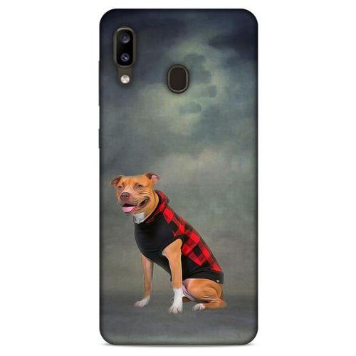 Samsung Galaxy A20 Kılıf Köpek Kıyafetleri (31) TPU Kılıf Pitbull Yelek
