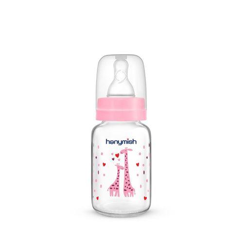 Hanymish Cam Biberon 125 ml 0-6 Ay - Pembe