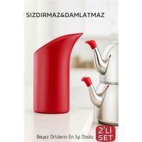 2'li Sızdırmaz Silikon Çaydanlık Ucu Aparatı - Damlatma Önleyici Akıllı Emzik Başlığı - Isıya Dayanıklı