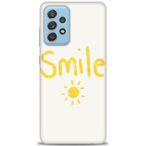 Samsung Galaxy A52s 5G Kılıf HD Baskılı Kılıf - Smile Güneş + Tam Ekran Koruyucu