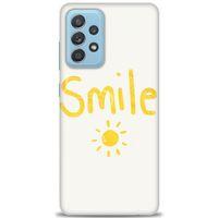 Samsung Galaxy A52s 5G Kılıf HD Baskılı Kılıf - Smile Güneş + Tam Ekran Koruyucu