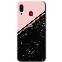 Potkal Hediye Fabrikası Samsung Galaxy A20 Kılıf HD Desen Baskılı Arka Kapak - Yarım Mermer
