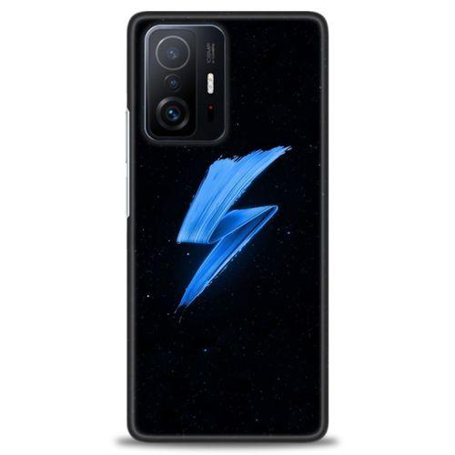 Xiaomi Mi 11T Pro Kılıf HD Baskılı Kılıf - Mavi Şimşek + Tam Ekran Koruyucu