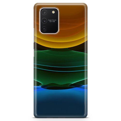 Samsung Galaxy A91 Kılıf Yer Gök Güneş Arka Kapak Koruma Desenli Full Koruyucu