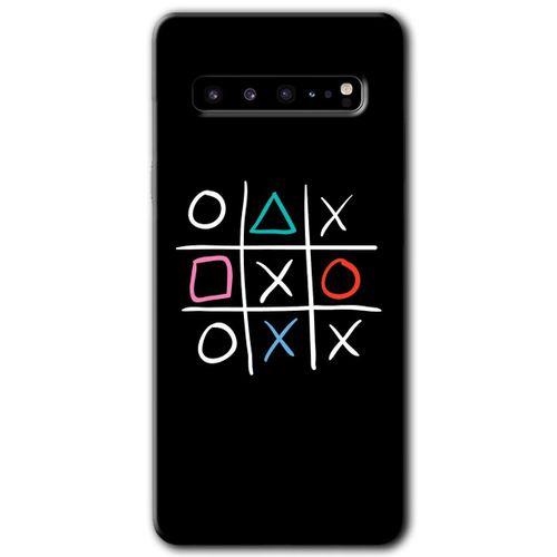 MRCİLETİSİM MRCİLETİSİM Samsung Galaxy S10 Plus Kılıf HD Desen Baskılı Arka Kapak + Temperli Cam - Sauce