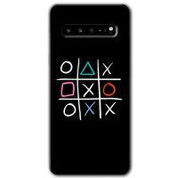 MRCİLETİSİM MRCİLETİSİM Samsung Galaxy S10 Plus Kılıf HD Desen Baskılı Arka Kapak + Temperli Cam - Sauce