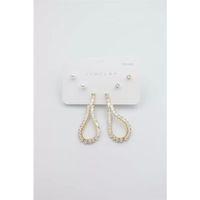 Çoklu Set Küpe - Altın