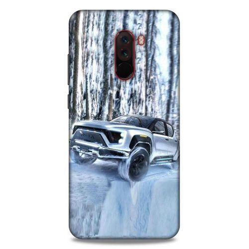 Lopard Xiaomi Pocophone F1 Uyumlu Kılıf PickUpX (46) Core Armor Kılıf Gümüş