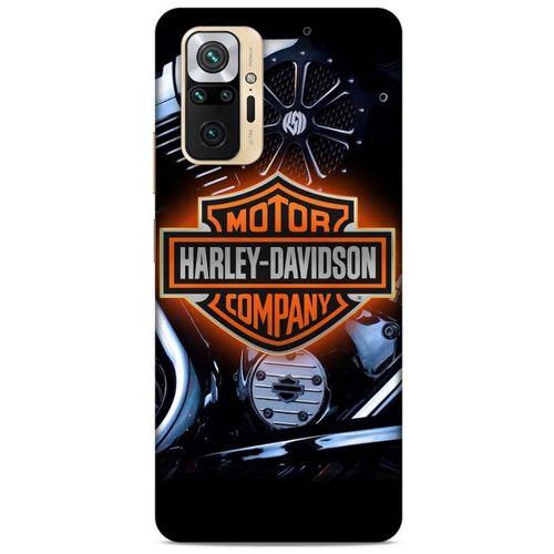 Xiaomi Redmi Note 10 Pro Uyumlu Kılıf Motorsiklet (13) Silikon Kap Harley Davidson