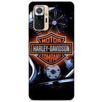Xiaomi Redmi Note 10 Pro Uyumlu Kılıf Motorsiklet (13) Silikon Kap Harley Davidson