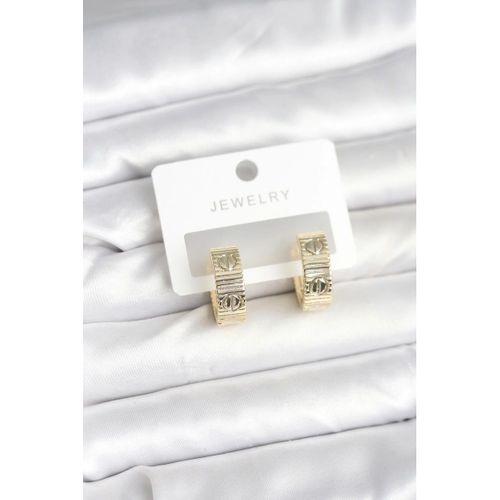 Pirinç Gold Renk Halka Kadın Küpe