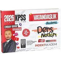 2026 KPSS Vatandaşlık Akademisi Video Ders Notları İndeks Akademi