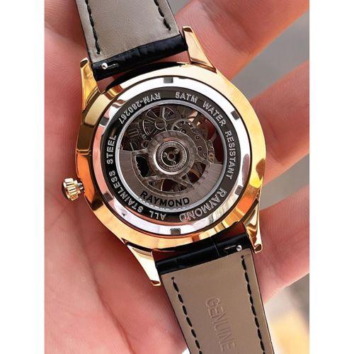 Raymond Nişan Ve Damatlara Özel Deri Kordon 2 Yıl Garantili Otomatik Erkek Kol Saati+Bileklik RMD.M5