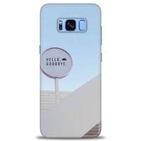 Samsung Galaxy S8 Kılıf HD Baskılı Kılıf - Hello GoodBye + Tam Ekran Koruyucu