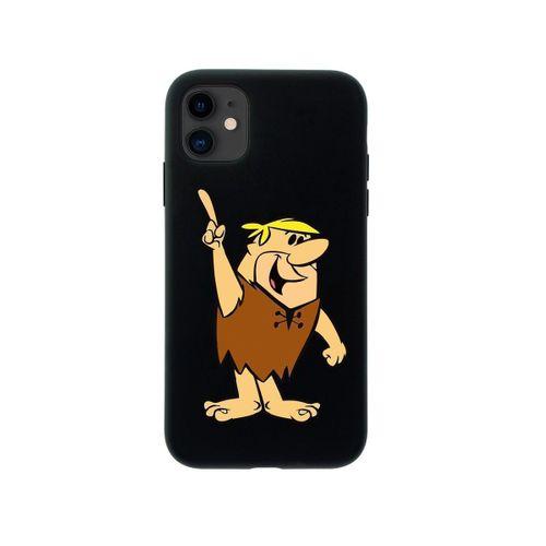 iPhone 11 Barney Moloztaş Tasarımlı Siyah Telefon Kılıfı