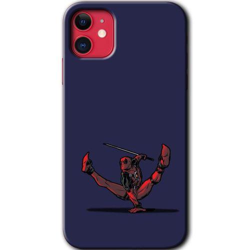 MRCİLETİSİM iPhone 11 Kılıf HD Desen Baskılı Arka Kapak + Temperli Cam - DeadPool 3