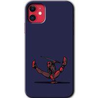 MRCİLETİSİM iPhone 11 Kılıf HD Desen Baskılı Arka Kapak + Temperli Cam - DeadPool 3
