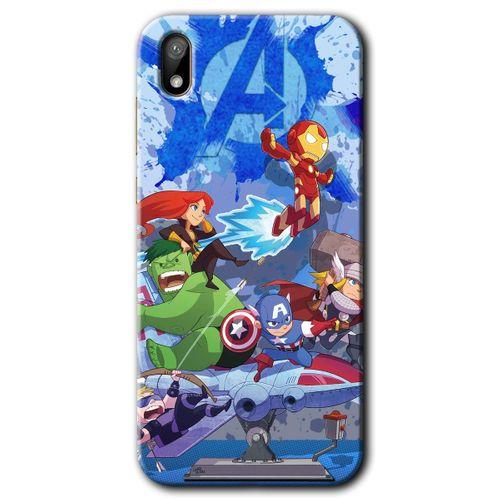 Huawei Y5 2019 Kılıf HD Desen Baskılı Arka Kapak - Avengers Cartoon