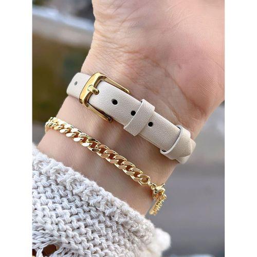 Ferrucci Deri Kordon Mini Vintage Seri 2 Yıl Garantili 3 Atm Dayanıklı Kadın Kol Saati+Bileklik 645K