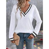 Kadın Uzun Kollu V Yakalı Waffle Bluz