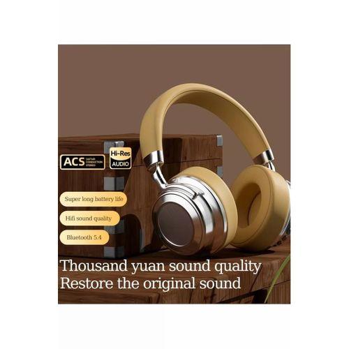 Metal Kulak Üstü Kablosuz Bluetooth Kulaklık Hybrid Anc Type-c Hızlı Şarj Bluetooth 6.0