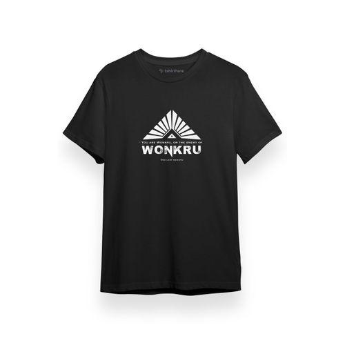 The100 Wonkru Sembol Siyah Kısa kol Erkek Tshirt