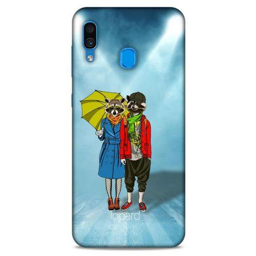 Samsung Galaxy A30 Kılıf FunnyMaX (47) Crystal Flex Kılıf Cam Göbeği