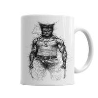 Savage Wolverine Kupa Bardak Porselen