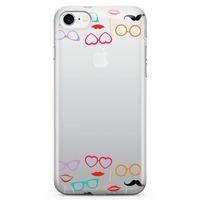 Apple iPhone 7 Kılıf Cerceveler Arka Kapak Koruma Desenli Full Koruyucu