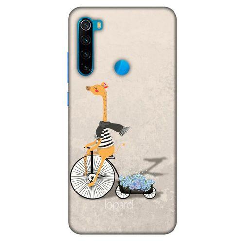 Xiaomi Redmi Note 8 Kılıf FunnyMaX (17) Tasarım Kılıf Bej Zürafa
