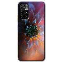 Xiaomi Redmi Note 11T Kılıf HD Desen Baskılı Arka Kapak + Temperli Cam - Çiçek Motif
