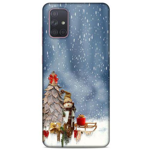 Samsung Galaxy A71 Kılıf Snowix (5) Koruma Kabı Gri Beyaz