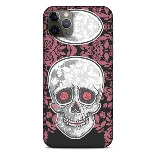 Apple Iphone 11 Pro Max Uyumlu Kılıf Pembe Delisi (36) Glitter Kılıf Kurukafa