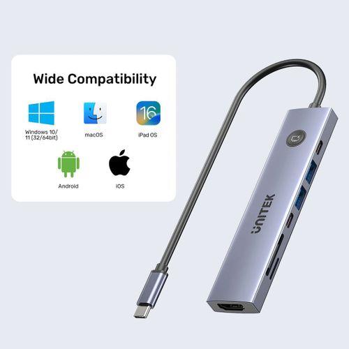 UNITEK UHUB S7 PRO 7-IN-1 5GBPS USB-C HUB (H1124AGY01)