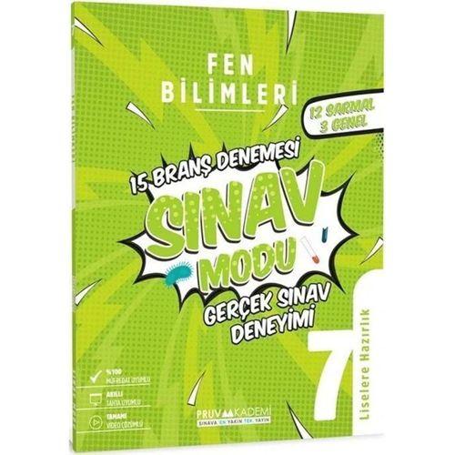 7. Sınıf Fen Bilimleri Sınav Modu 15 Deneme Pruva Akademi