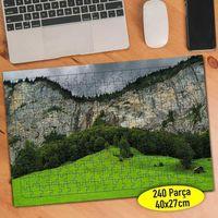 İsviçre Alp Dağları Manzara 240 Parça Puzzle Yapboz-56184803