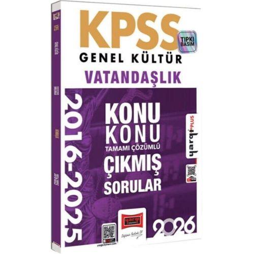 2026 KPSS Genel Kültür Vatandaşlık 2016 2026 Konu Konu Tamamı Çözümlü Çıkmış Sorular Yargı Yayınları