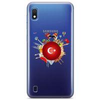 Samsung Galaxy A10 Kılıf Türkiye Milli Figürler Arka Kapak Koruma Desenli Full Koruyucu