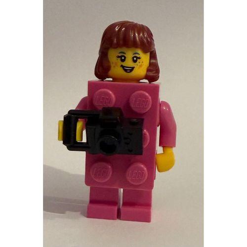 Orjinal Lego Minifigür Pink Brick Photographer Girl