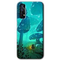 Realme 7 HD Baskılı Kılıf + 9D Tam Ekran Koruyucu - Silhoutte Dropss