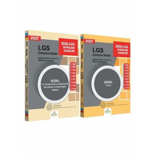 2027 LGS 8 Sınıf Çıkmış ve MEB Örnek Sorular Türkçe-Tarih-Din-İng SÖZEL Çalışma Kitabı 2li Kitap SET