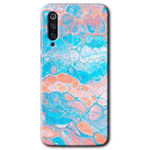 Xiaomi Mi 9 SE Kılıf Baskılı Kapak - Bubbles 1 + 5D Tam Kaplayan Cam