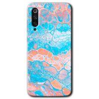 Xiaomi Mi 9 SE Kılıf Baskılı Kapak - Bubbles 1 + 5D Tam Kaplayan Cam