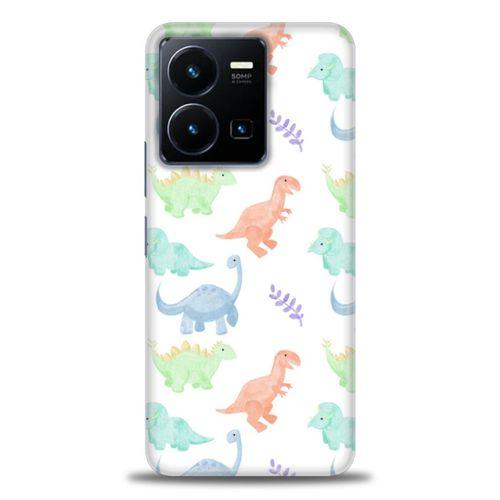 Xiaomi Redmi Note 12 Pro 5G Kılıf HD Baskılı Kılıf - Minik Dinazorlar + Tam Ekran Koruyucu