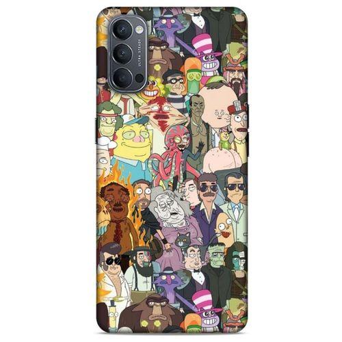 Oppo Reno 4 Uyumlu Kılıf Rick And Morty (33) Hybrid Kılıf Killer Rick