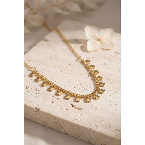 Gold Pirinç Yonca Model Kadın Kolye