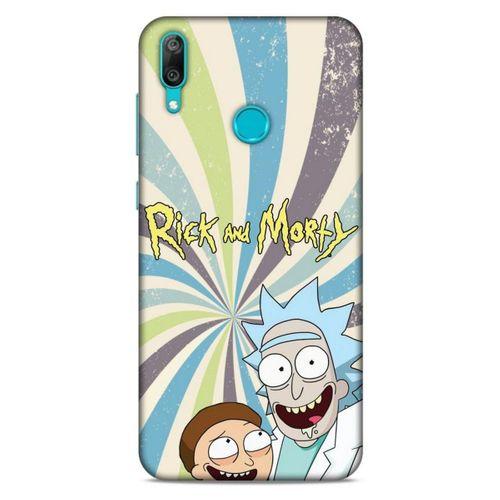 Huawei Y7 Prime 2019 Uyumlu Kılıf Rick And Morty (3) Kapak President Morty